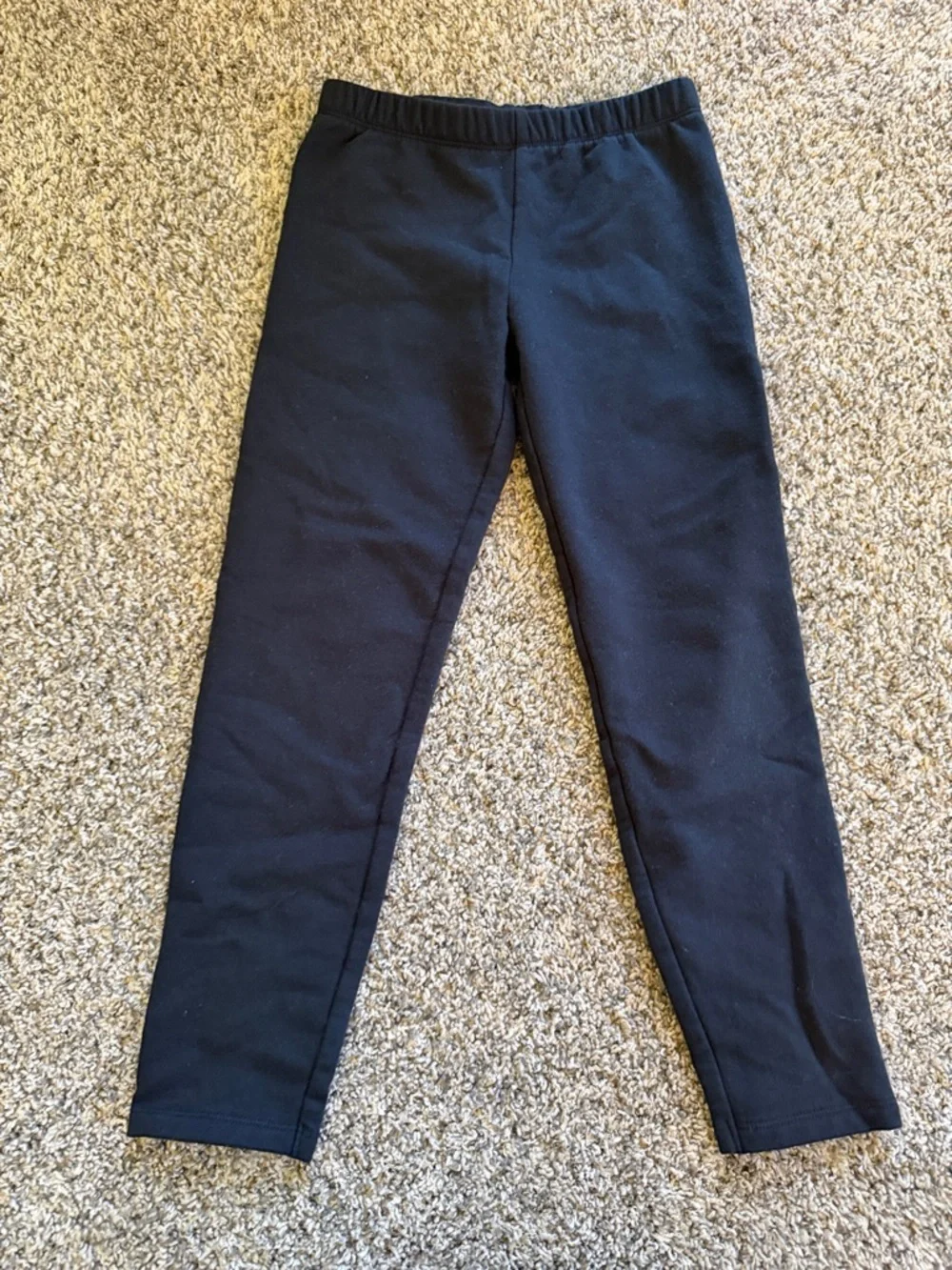 3 - Jumping Beans Cozy lined warm Leggings - black, Gray & Teal - size 7